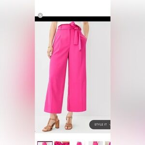 Ann Taylor pink  Wide-Leg Pants